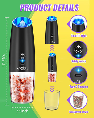 XinXu pepper capacity 80 g supports longer grinding sessions.