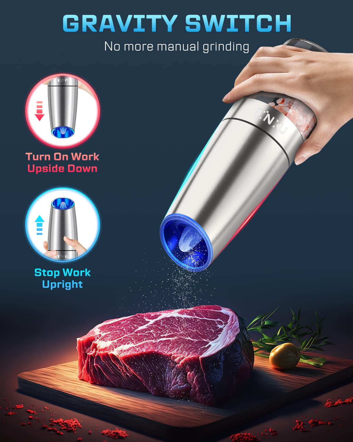 XinXu one-hand operation shown, freeing your other hand while cooking