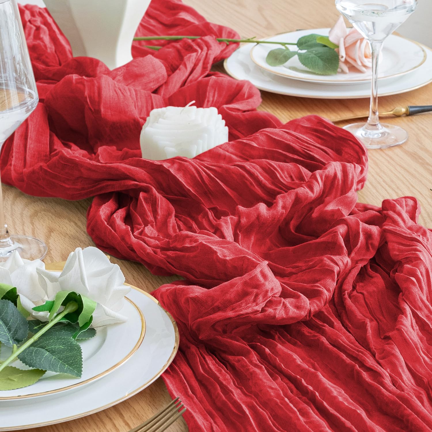 Xiomot table runner bright rustic ambience for festive gatherings