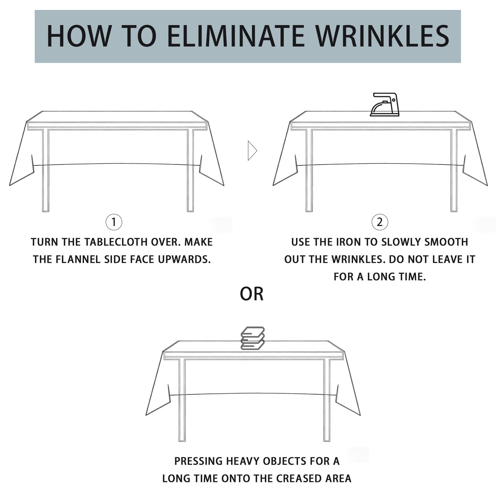 Xirggur anti-slip backing reducing tablecloth movement during gatherings.