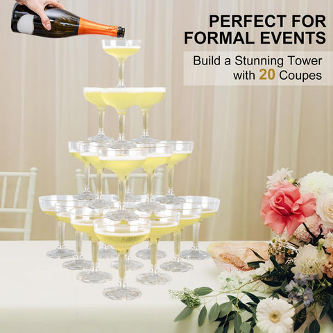 XIRUOXINKEMAO wedding and party glasses suitable for cocktails and bubbly.