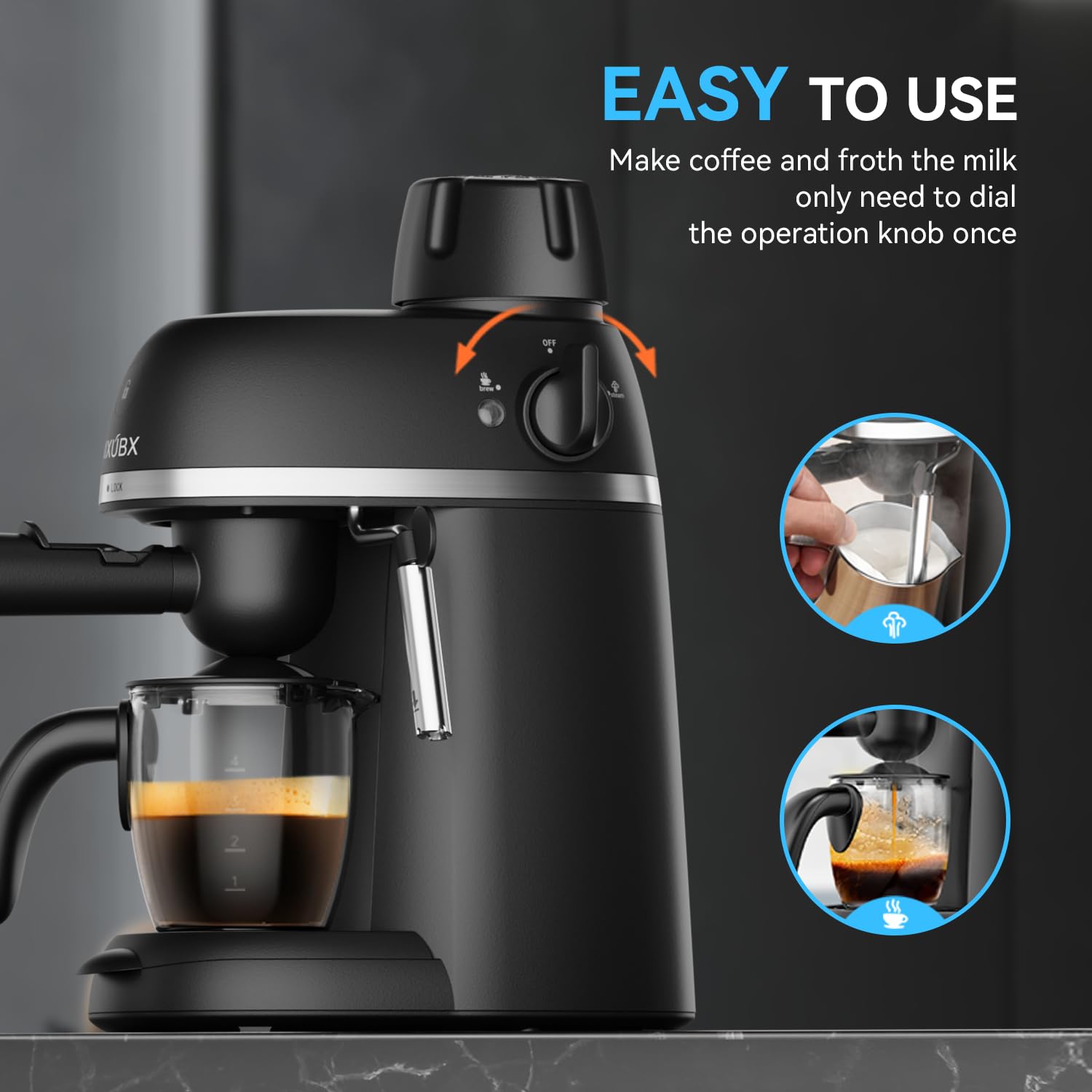 XIXUBX coffee-machine safety locks ensure secure setup and prevent leaks.