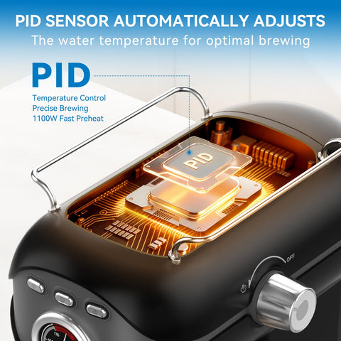 XIXUBX steam wand enabling silky microfoam for cappuccinos and lattes.