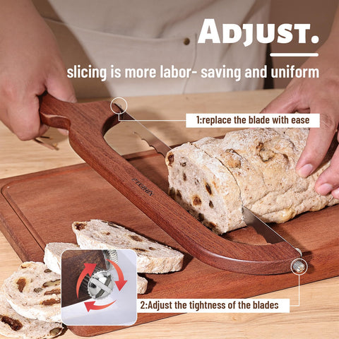 XJHEYLZ adjustable tightness knob enables precise, consistent slices