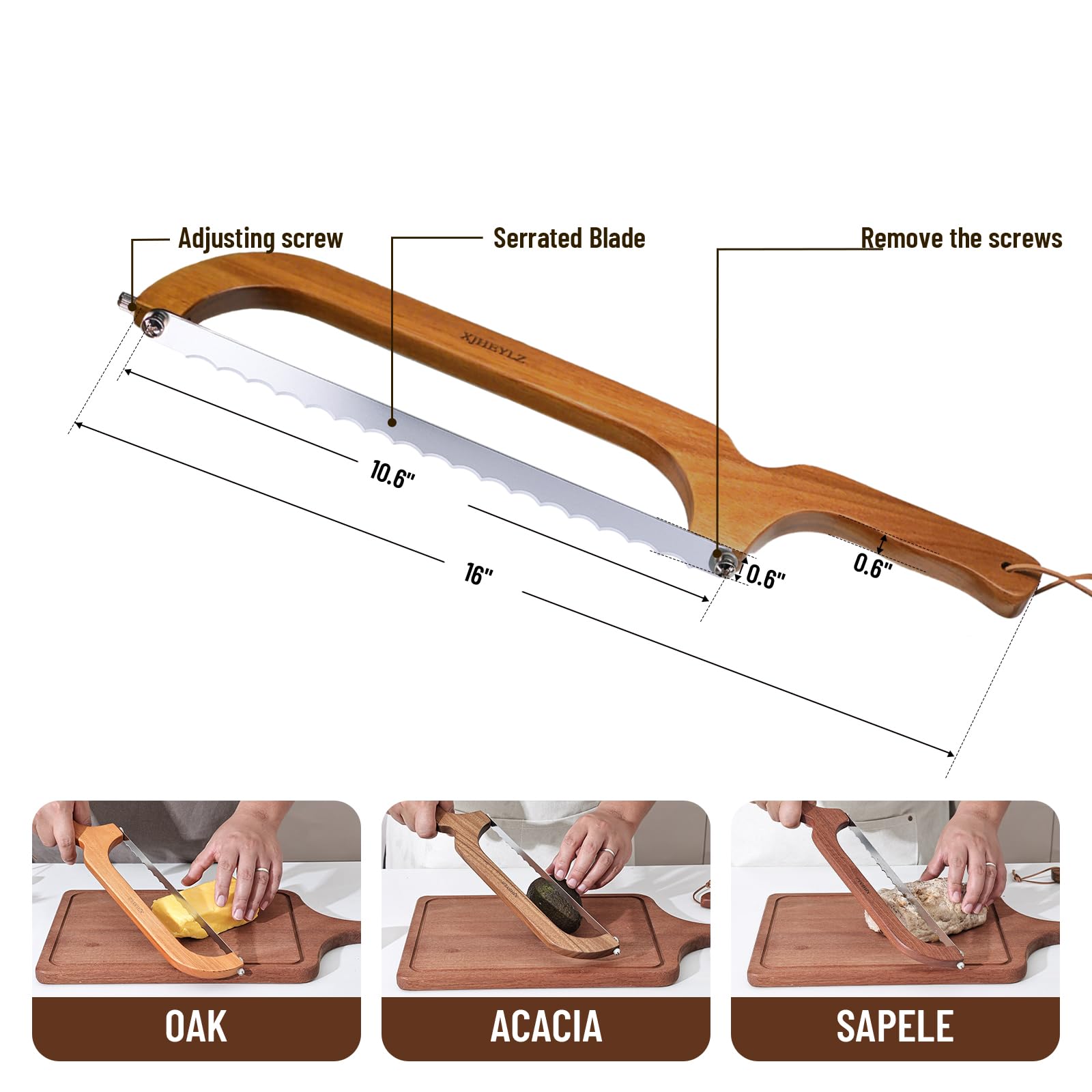 XJHEYLZ left-handed-friendly design for versatile slicing options