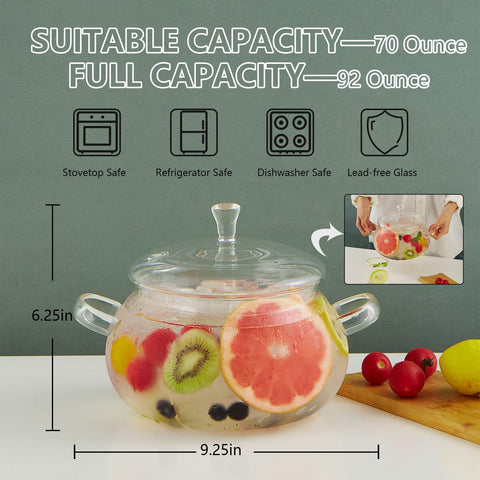XJLVSV handcrafted borosilicate glass adds modern elegance to kitchens.
