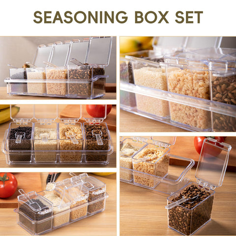 XJMWXHFC kitchen-counter organization with elegant spice storage on display