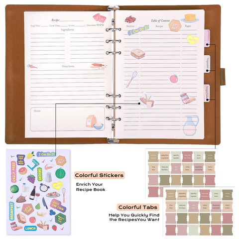 XKDOUS blank pages with contents sheets support tidy note-taking and easy navigation.