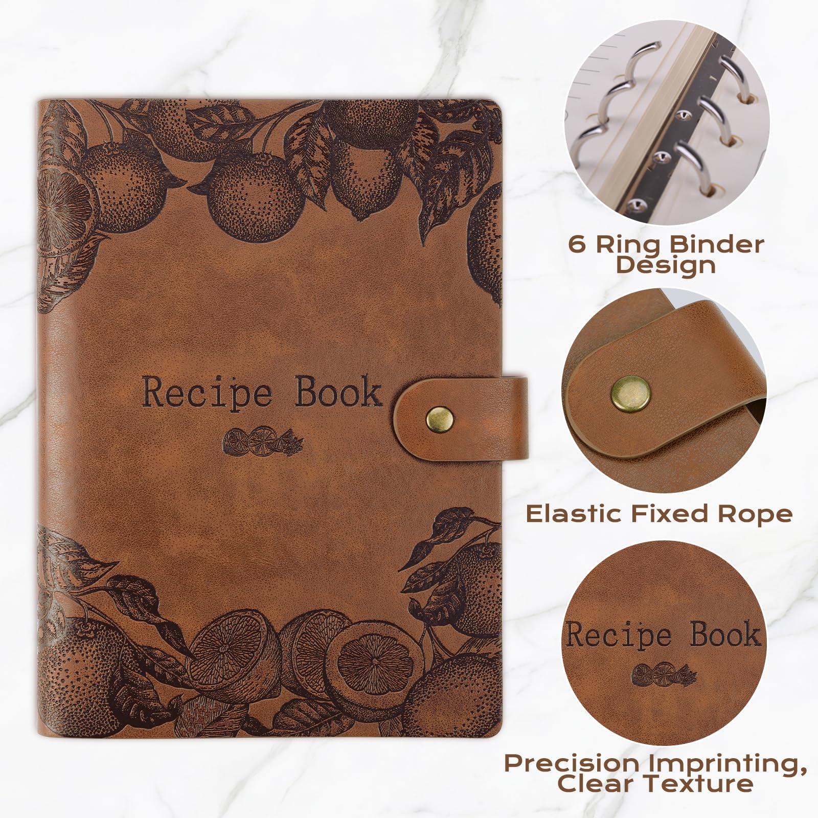 XKDOUS recipe book tabs and markers organize entries for quick reference in the kitchen.