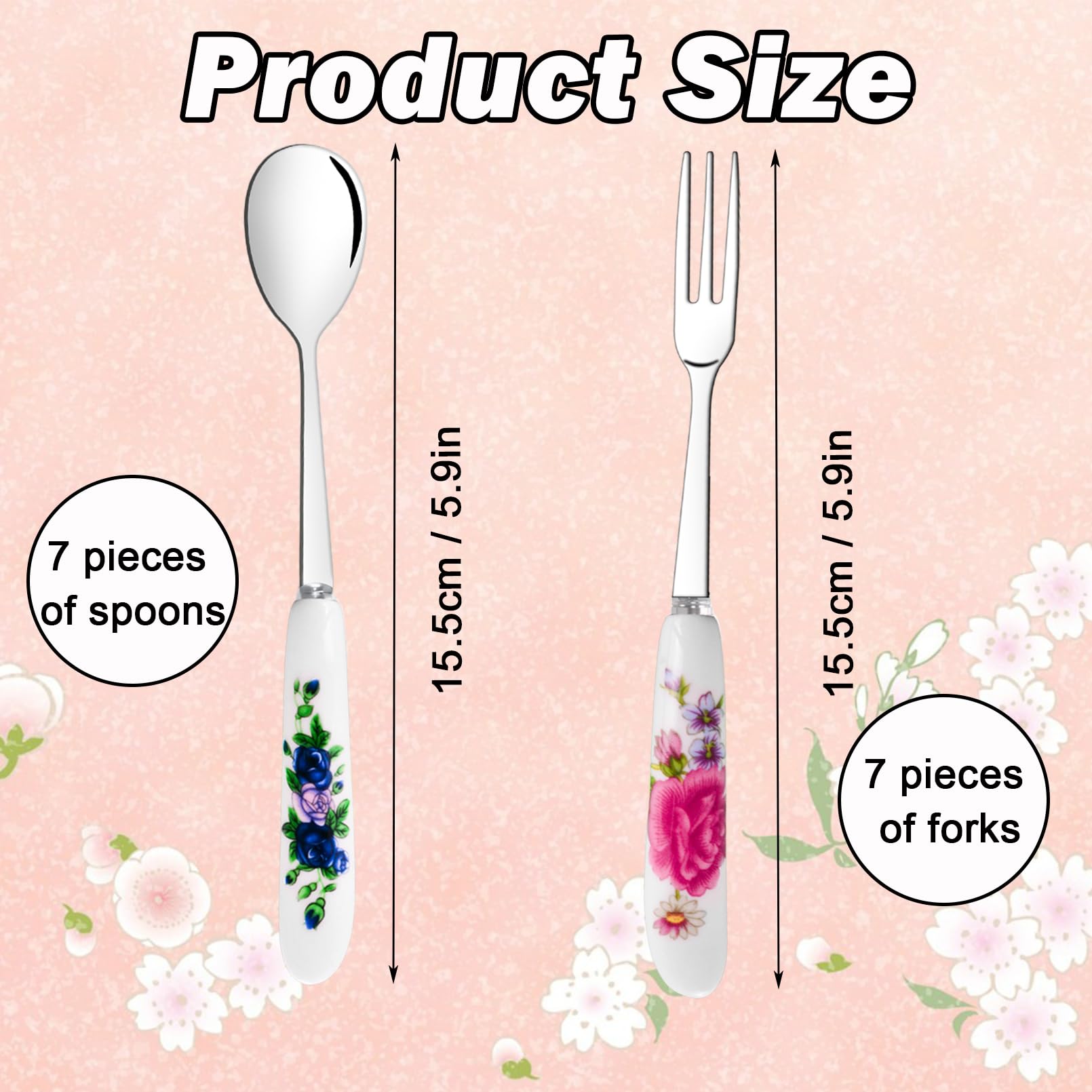 Xlehoely 14-pcs stainless steel cutlery set for durable, reusable dining