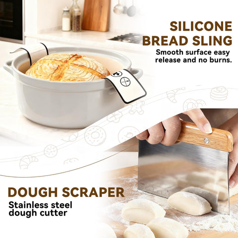 XLMYS bread sling for transferring dough safely.