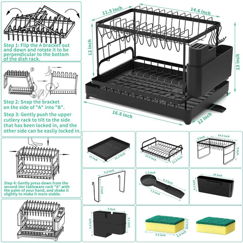 XLMYS drainboard base drains quickly after washing.