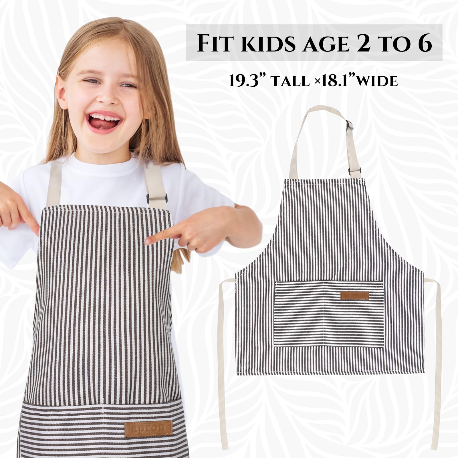XLSXEXCL cotton-linen blend apron offers soft, breathable everyday wear