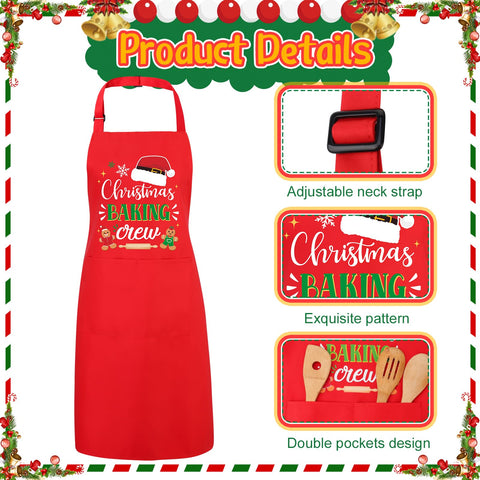 XLSXEXCL baking crew printed aprons for cookies and crafts.