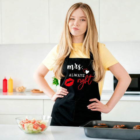 XLSXEXCL Gift-ready couple aprons, ideal for anniversaries, weddings, or Valentine’s Day.