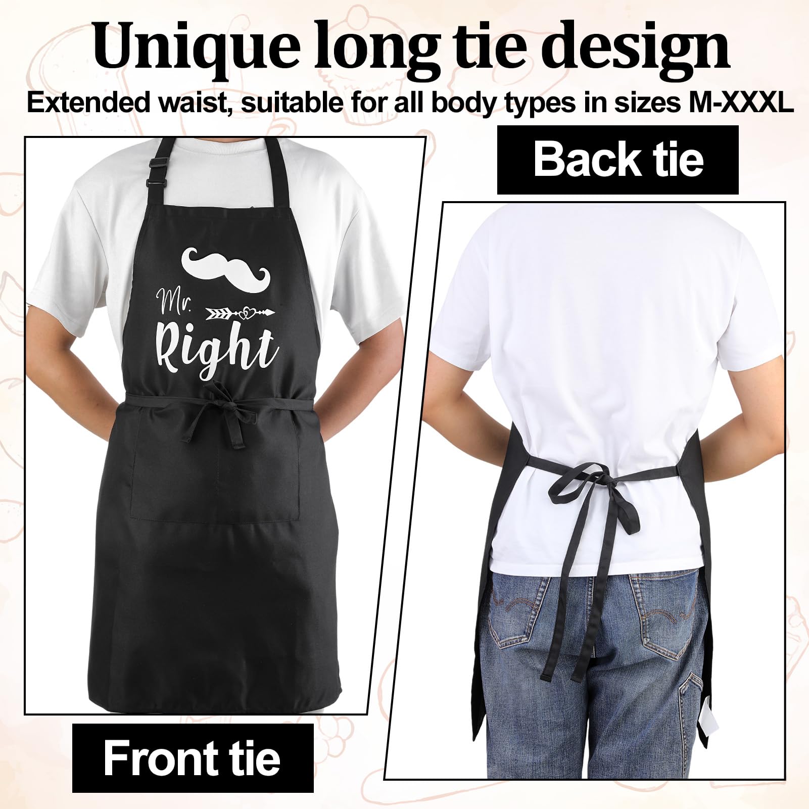 XLSXEXCL Large pockets apron, keeps phone and tools within easy reach.