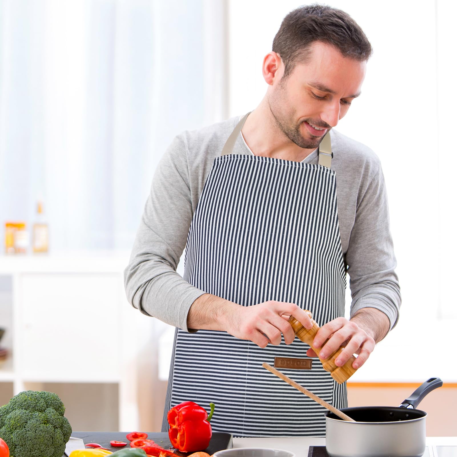 Machine washable XLSXEXCL aprons for easy care