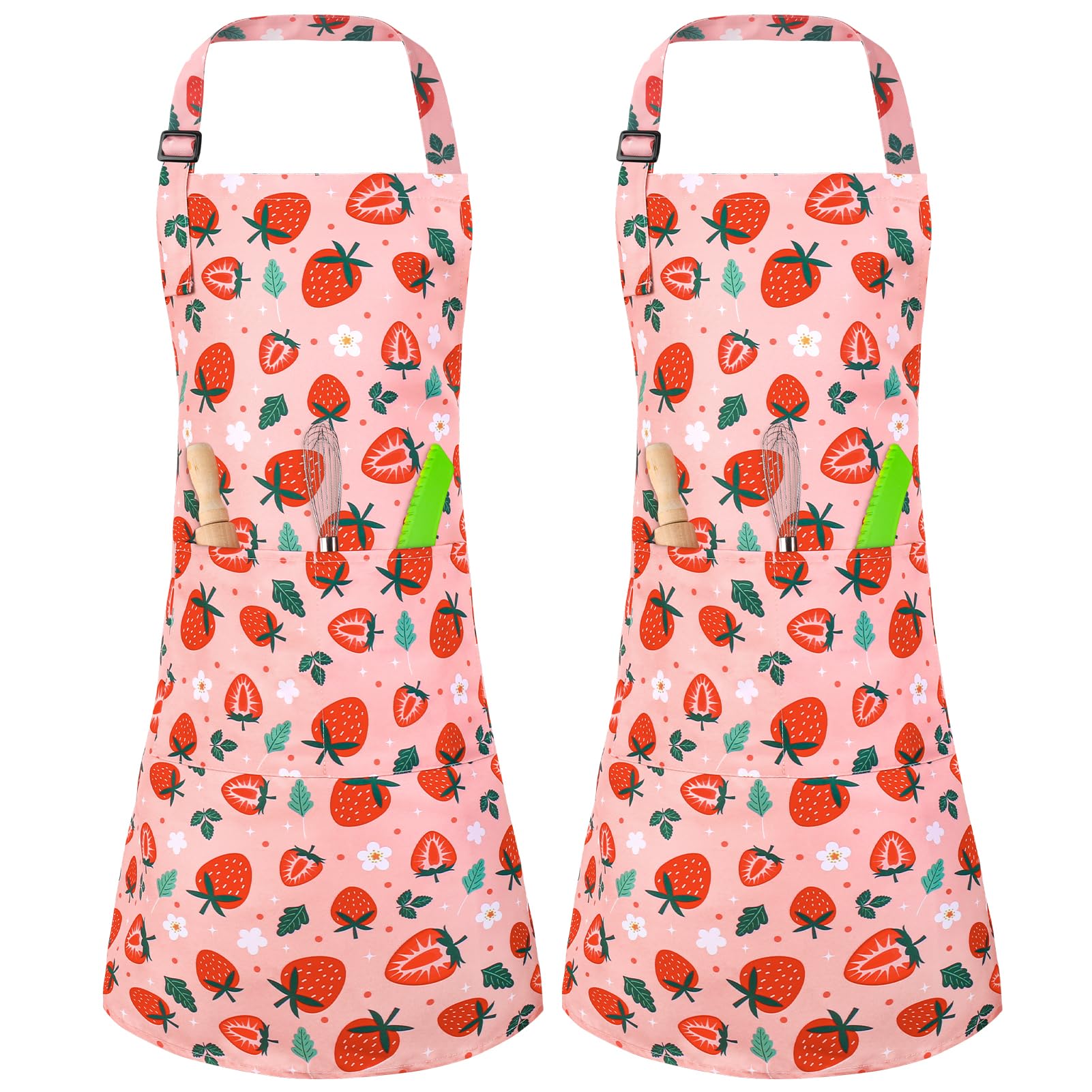 XLSXEXCL reusable kids apron pack; easy to wipe clean after play.