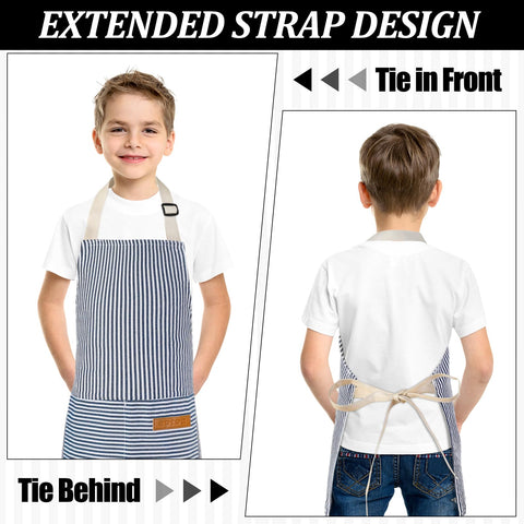XLSXEXCL kids apron in use for cooking or painting sessions.