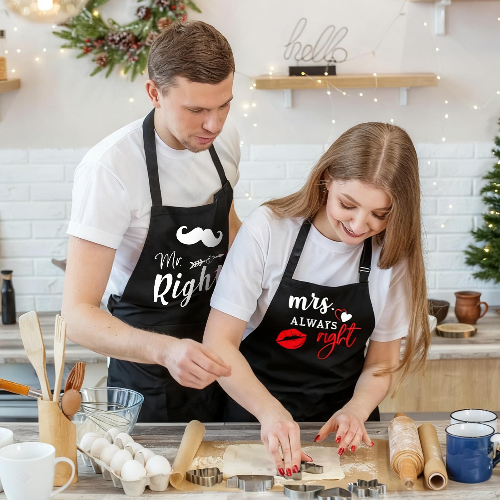 XLSXEXCL Waterproof polyester apron, protects clothes during messy cooking.