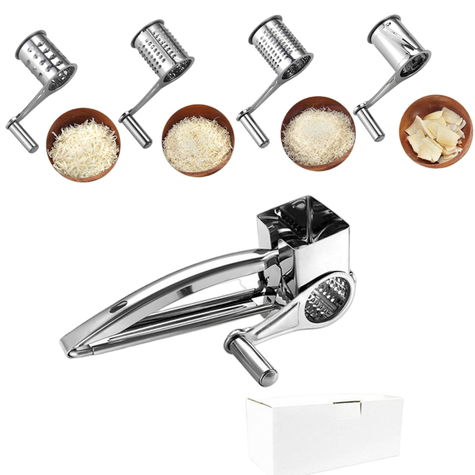 Xmipbs hand crank shredder drum-1 for fast hard cheese grating