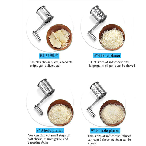 Xmipbs hand crank shredder drum-4 for parmesan grating