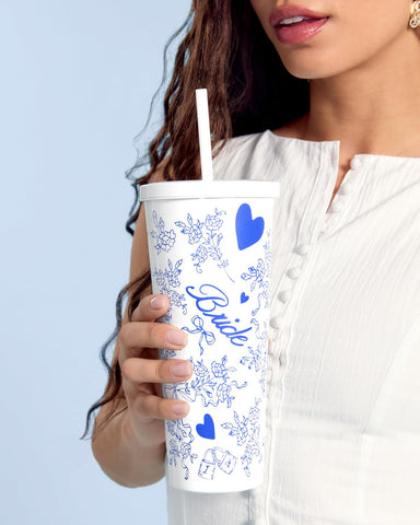 xo, Fetti bride tumbler keeps drinks icy up to 9 hours