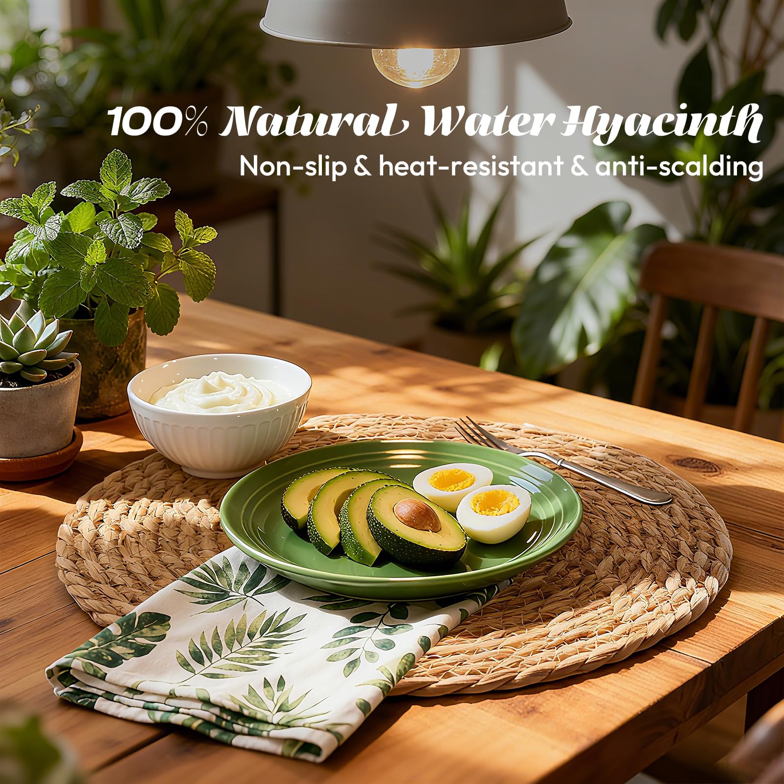 XOHUYD versatile use as placemat, charger, or wall decor.