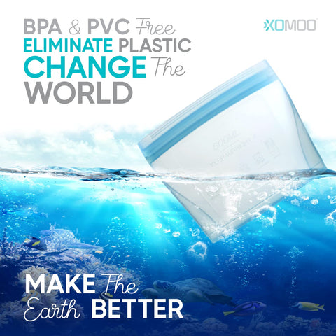 Xomoo bags are dishwasher-safe for easy cleaning after use.