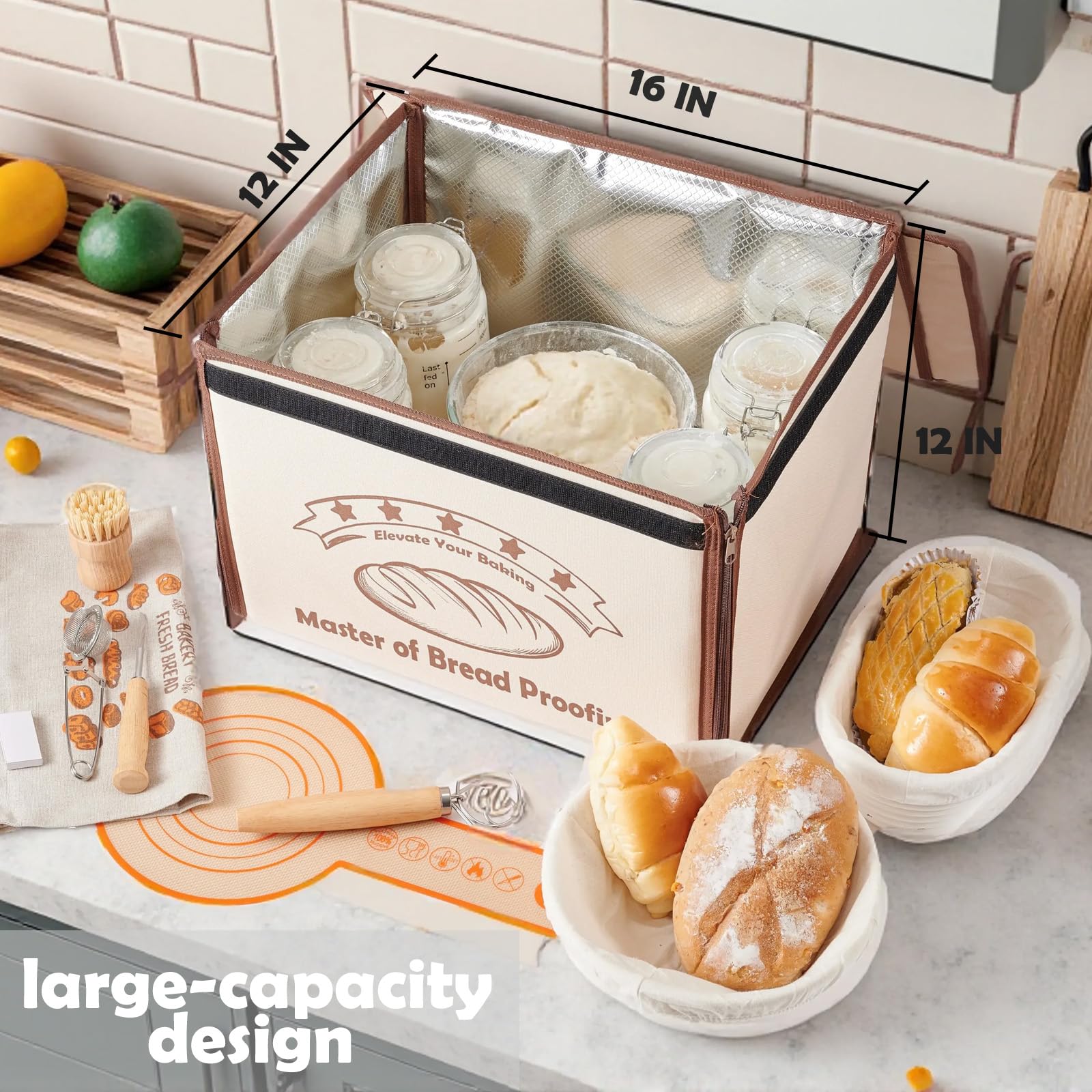 XPLI Bread Proofing Box folded for compact storage after use