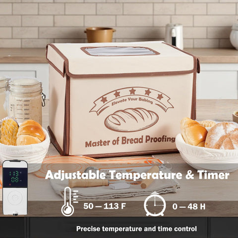 XPLI bread-proofing-box top view highlights accessible lid and compact form
