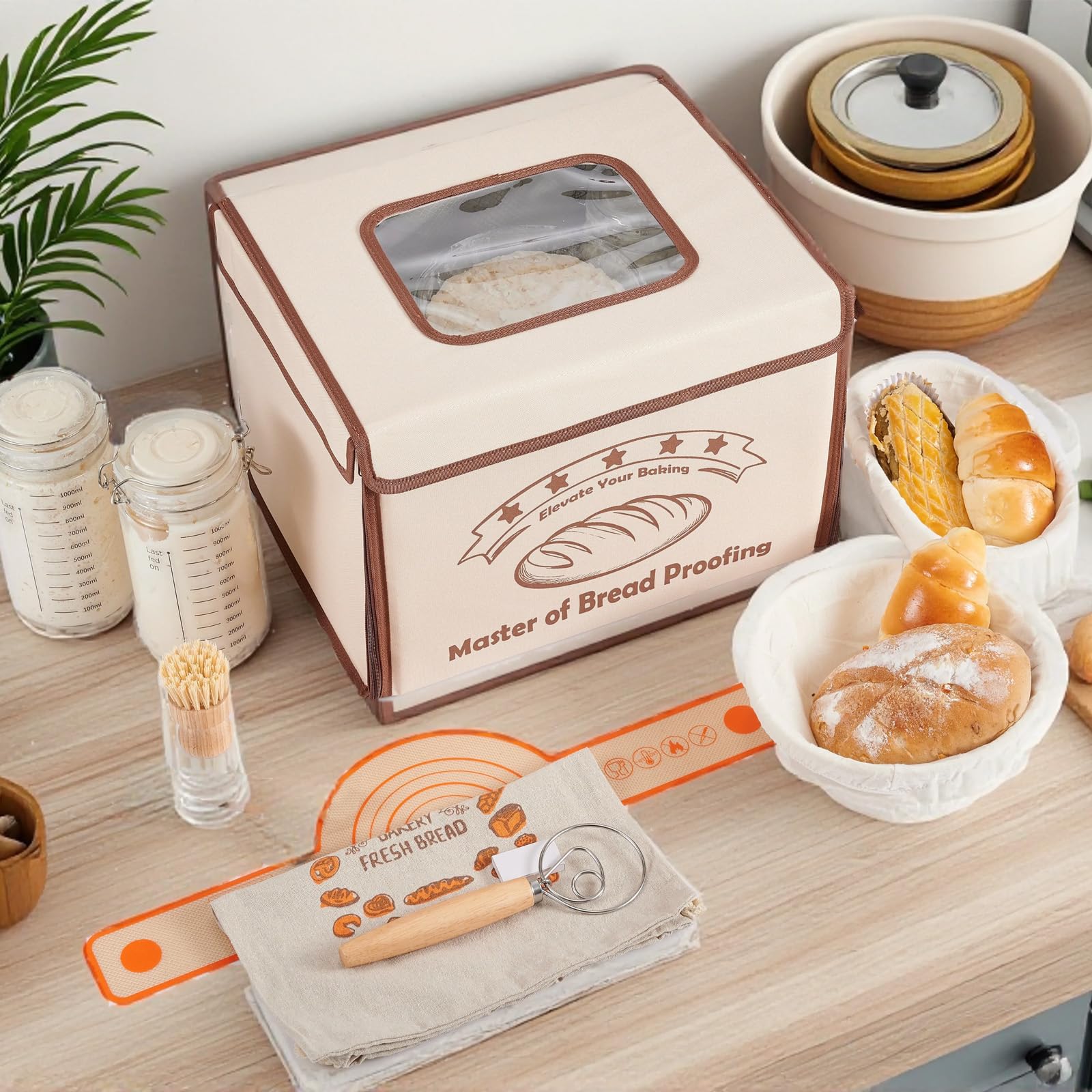 XPLI Bread Proofing Box viewing window lets you monitor fermentation