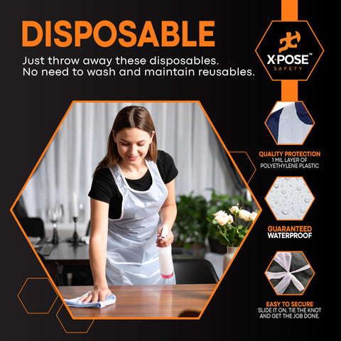 Xpose Safety kitchen apron provides lightweight protection for indoor cooking and prep.