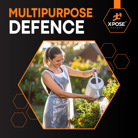 Xpose Safety painting apron shows durable, waterproof coverage for DIY projects.