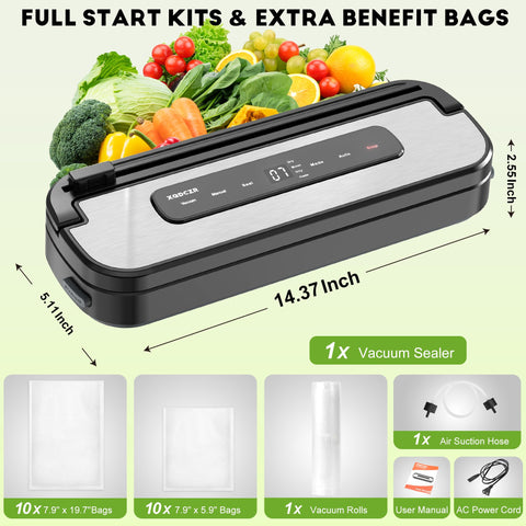 XQDCZR built-in cutter shows easy bag creation for custom sizes