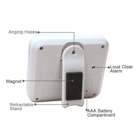 XREXS PS-367 magnetic back, stand, and hook for flexible placement
