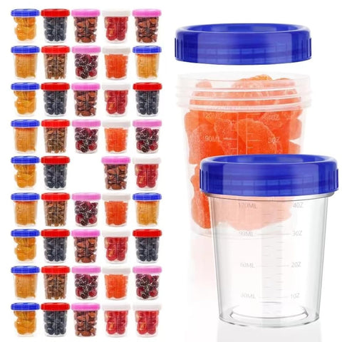 XSEINO 4oz dressing containers with lids for leakproof travel