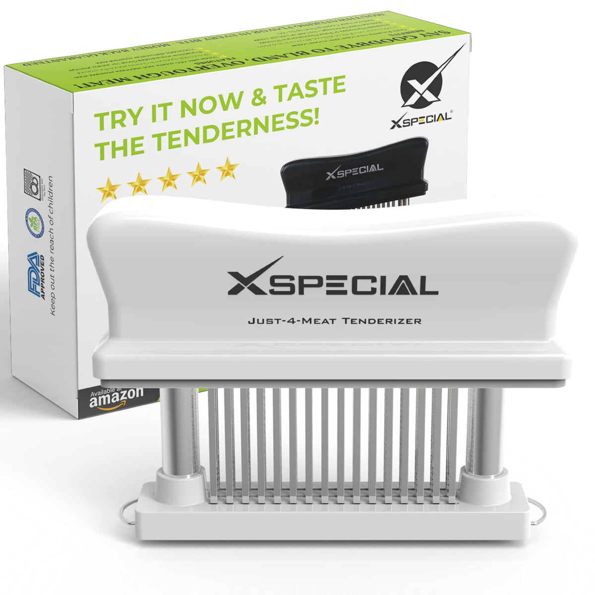 XSpecial 48-blade tenderizer assembly with precision needles for even tenderness