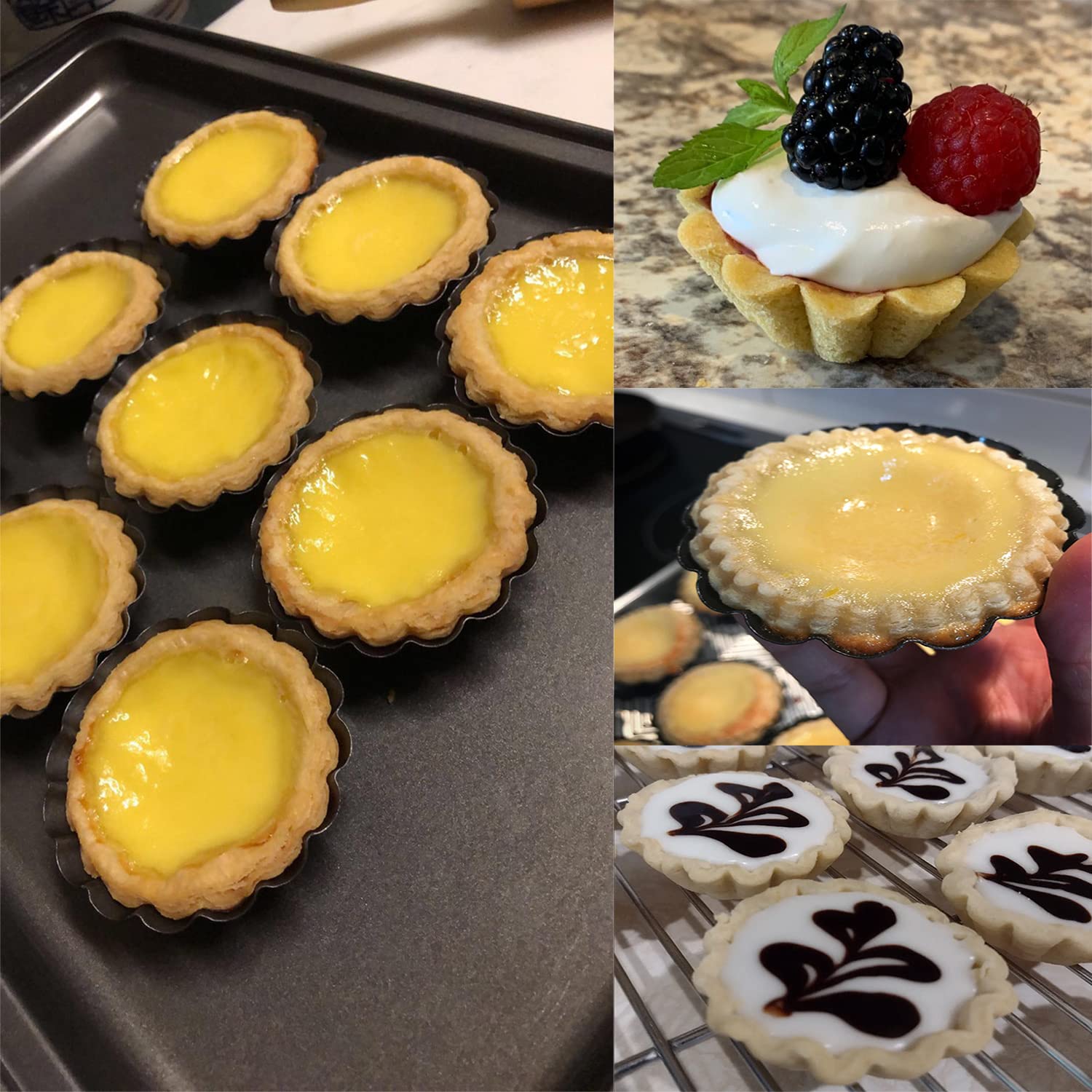 Xstronq carbon steel bakeware offers rust resistance and even browning.