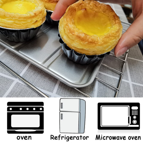 Xstronq oven-safe tart pans tolerate up to 446°F for versatile desserts.