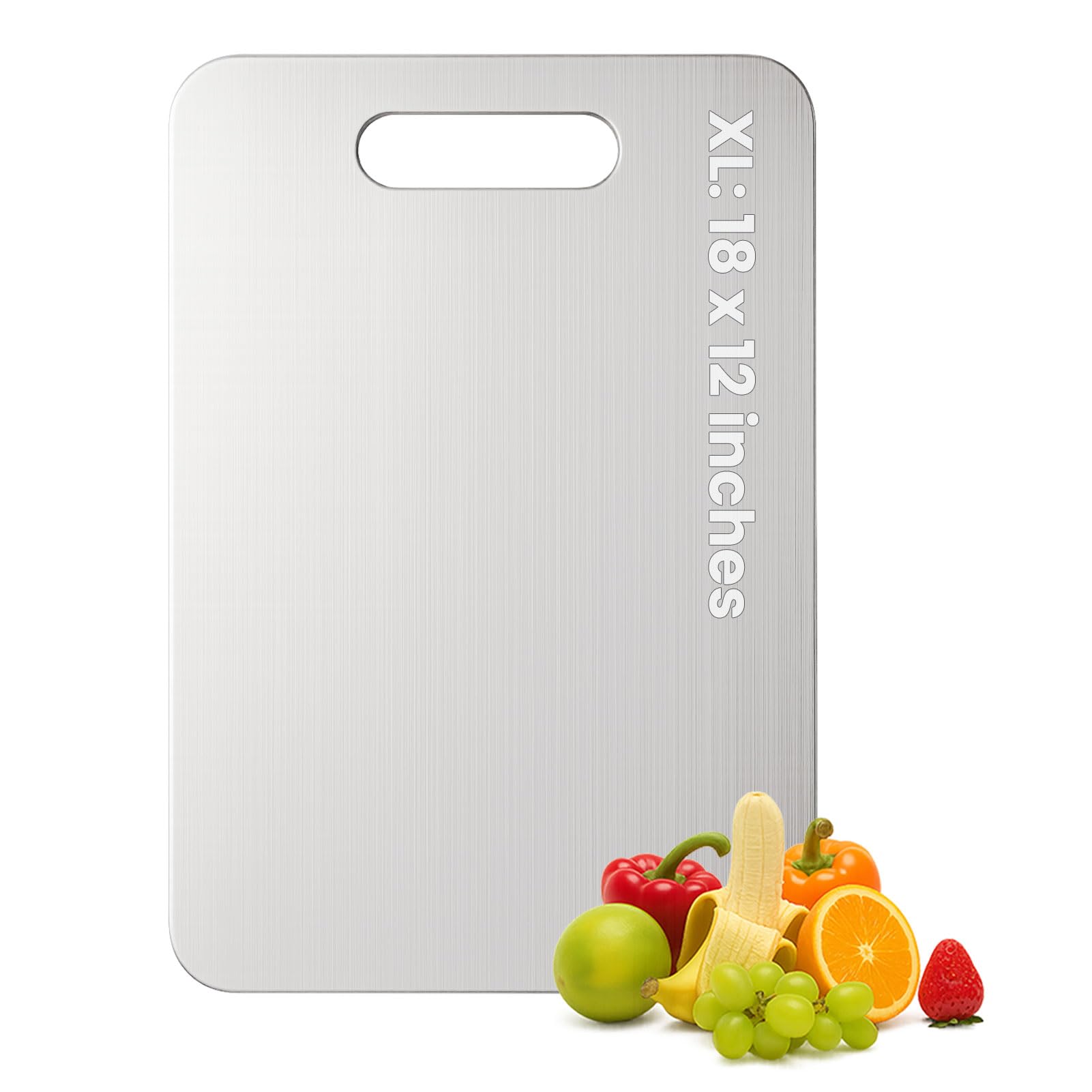 XTBSE titanium cutting board double-sided 18x12 for versatile prep and organization