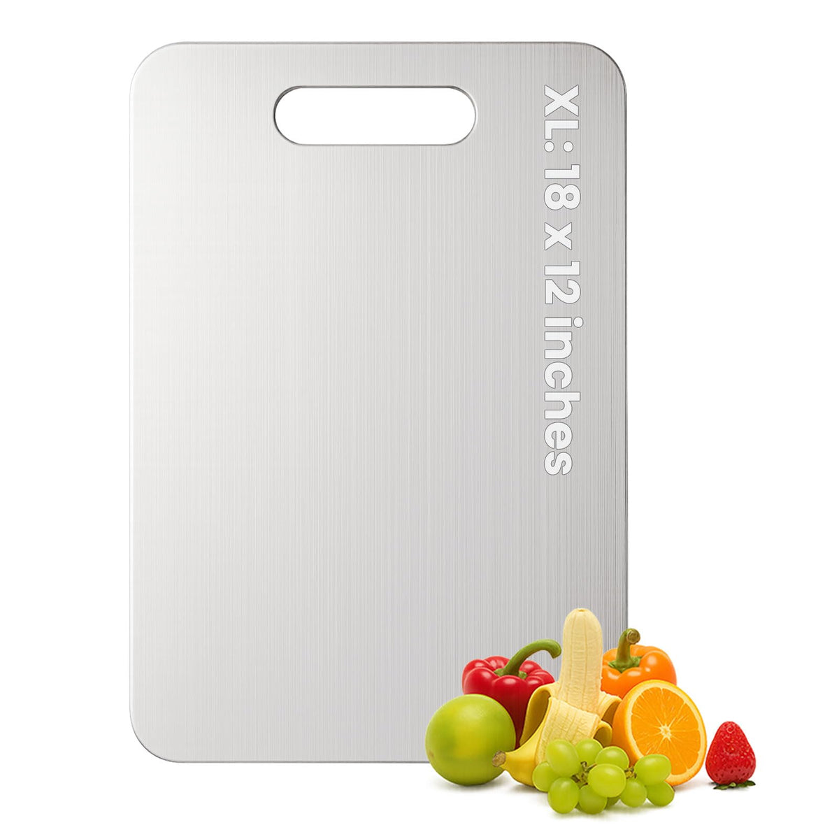 XTBSE titanium cutting board double-sided 18x12 for versatile prep and organization