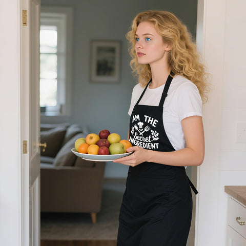 Xtilkmght apron with adjustable neck strap for a comfortable fit