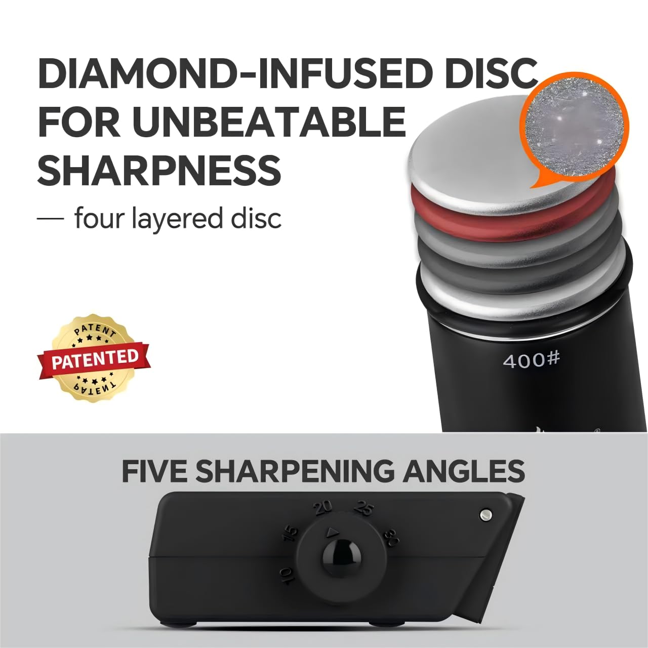 XUDAKAIXIN diamond grinding disc restores sharpness on all knives.