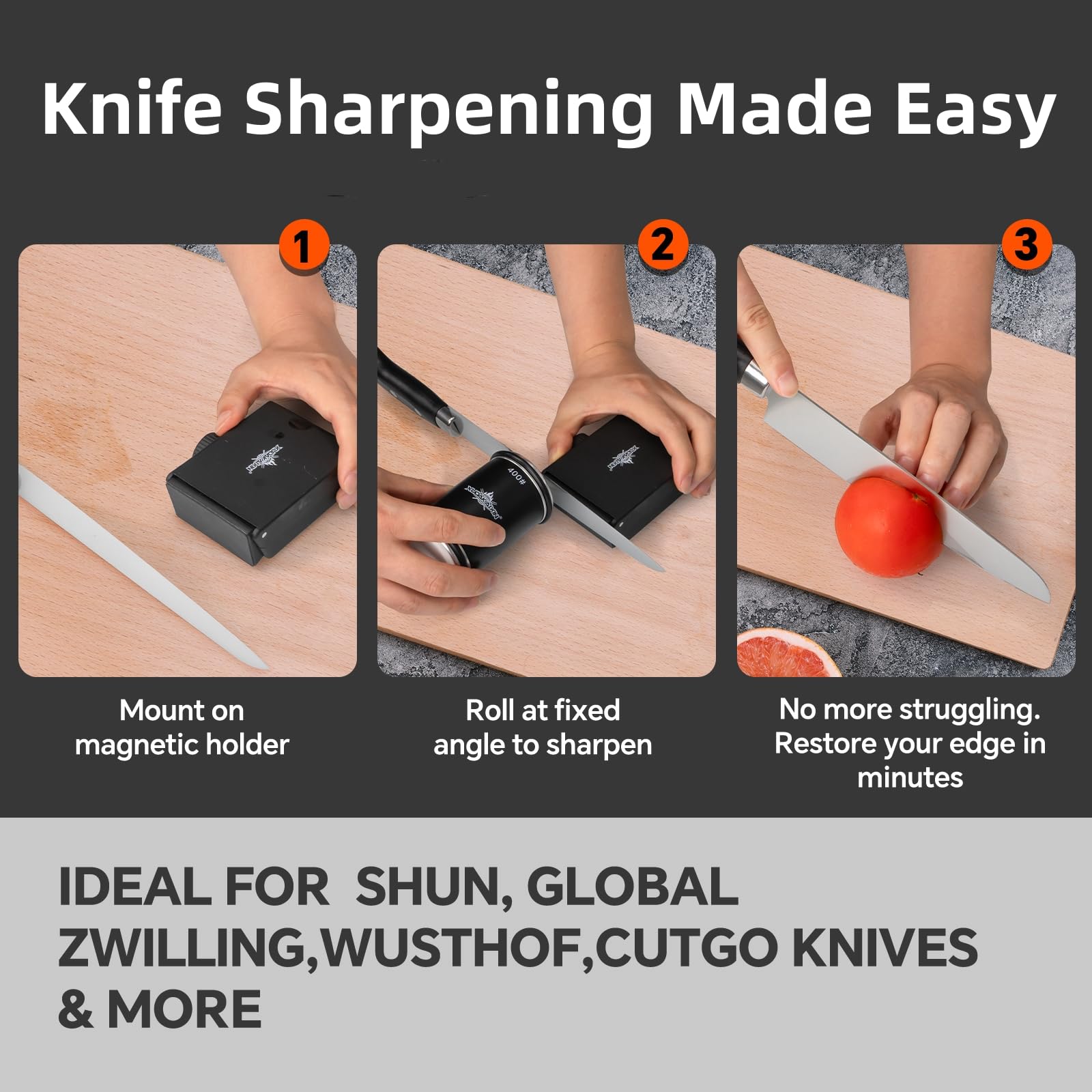 XUDAKAIXIN replacement sharpener head offers long-lasting edge maintenance.