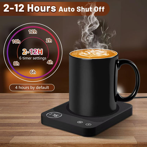 Auto shut-off feature helps manage energy with safe, unattended heating.