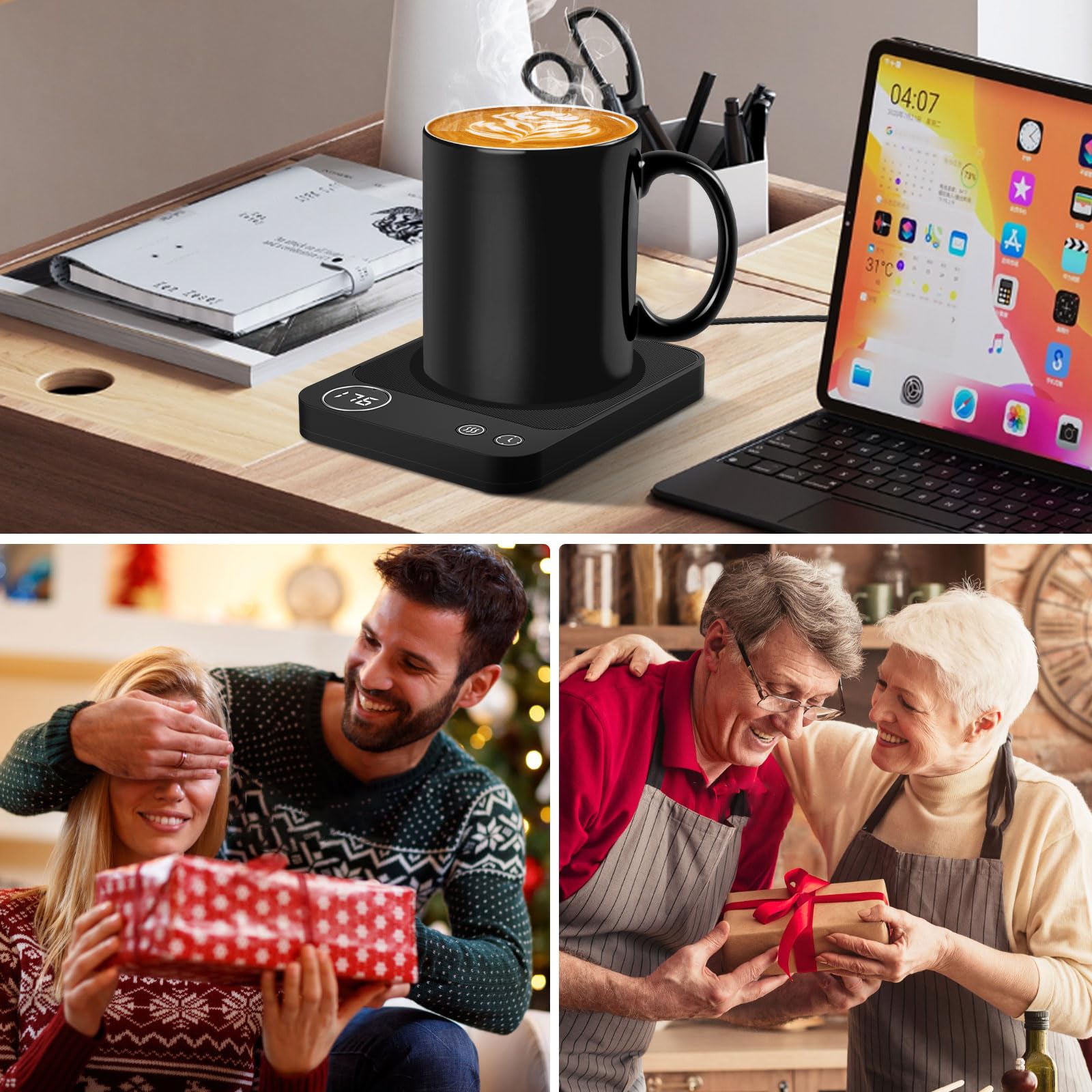 Xuetan mug warmer makes a thoughtful winter gift for colleagues and family.
