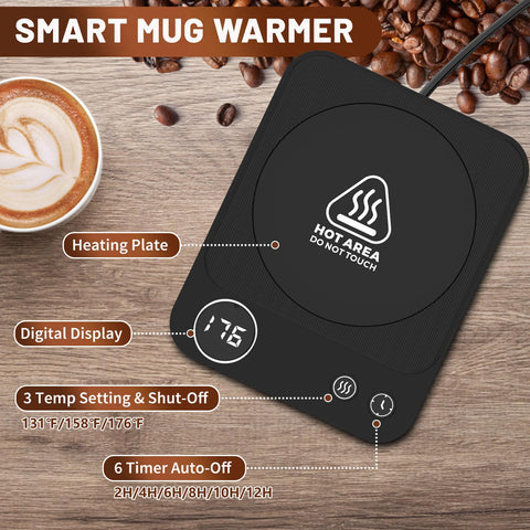Compact Xuetan mug warmer fits bags and small desks for on-the-go use.