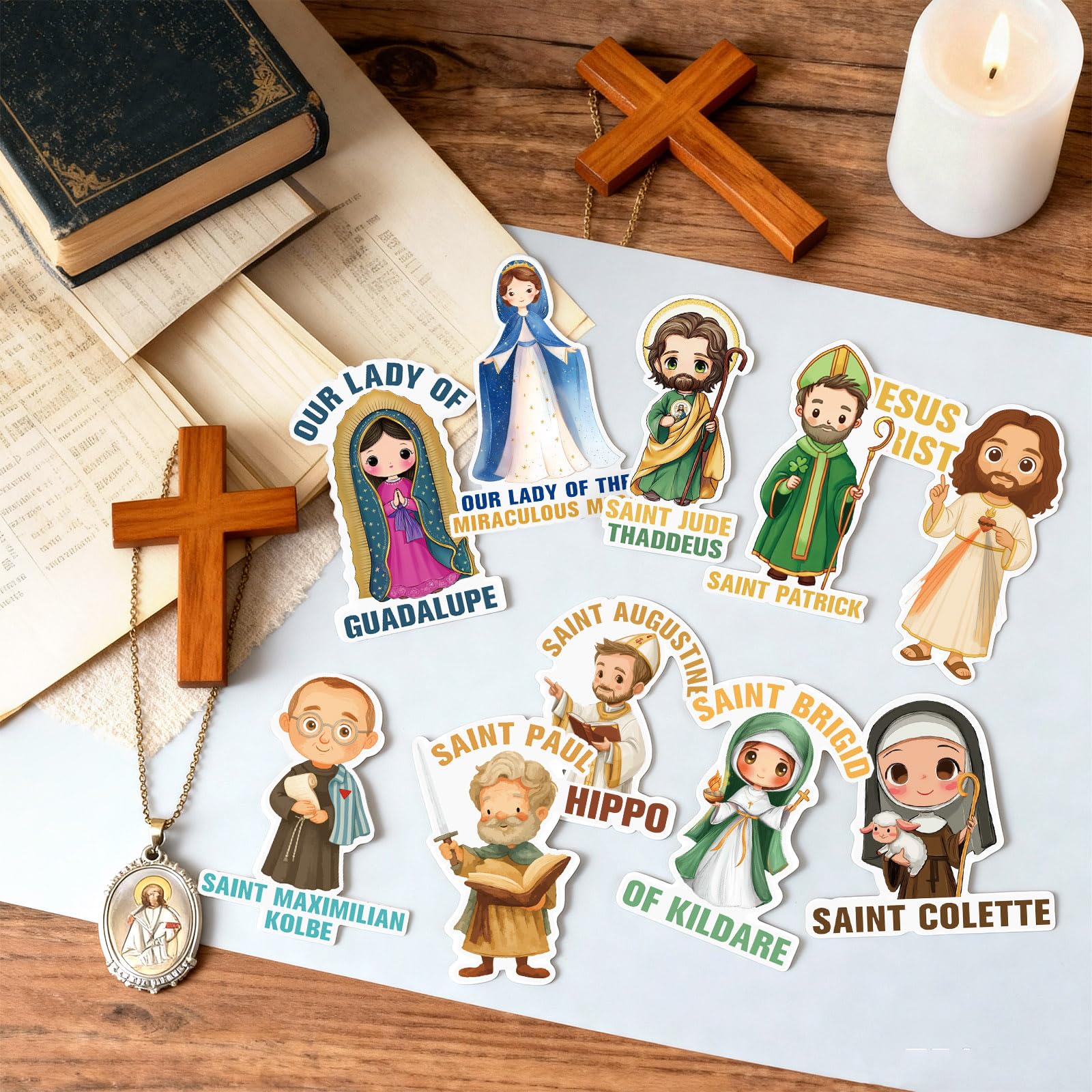 Xuhal Catholic Saints magnets — waterproof and heat-resistant for durable display