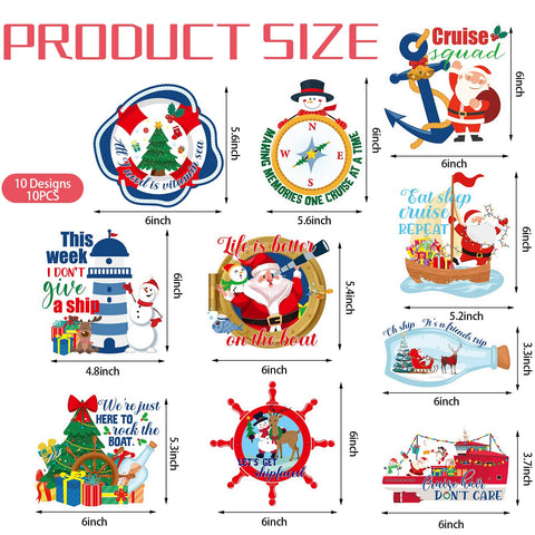 Xuhal Christmas cruise magnet anchor for door decor with maritime charm